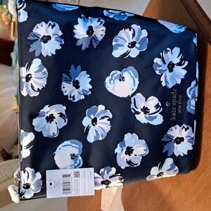 Kate spade regal floral print duffle crssbdy, blue multi